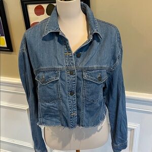 Hidden Jeans Raw Bottom Denim Jacket